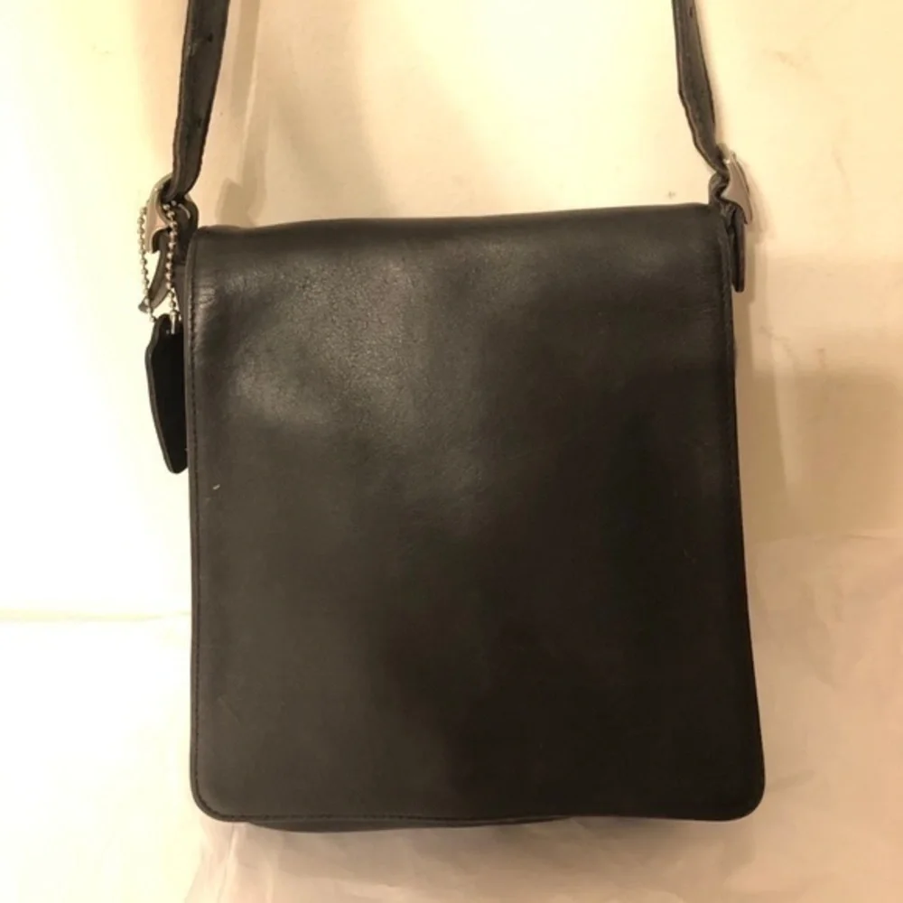 COACH vintage leather flap bag